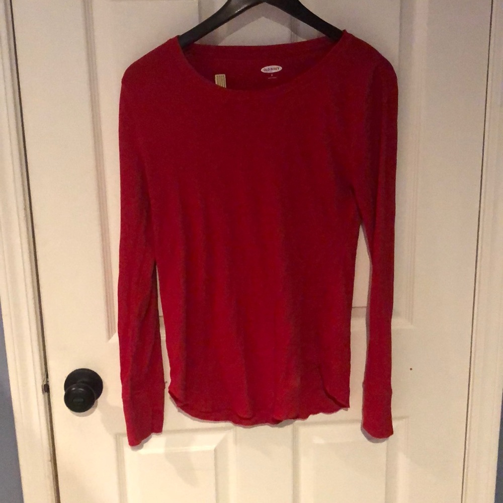 red old navy waffle flannel